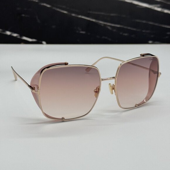 NEW TOM FORD TOBY-02 TF901 28F PINK WOMEN SUNGLASSES FT0901/S 28F - Picture 5 of 10